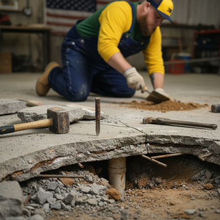 Moody's Skilled Trade Services - Concrete Floor Breaking & Tenching